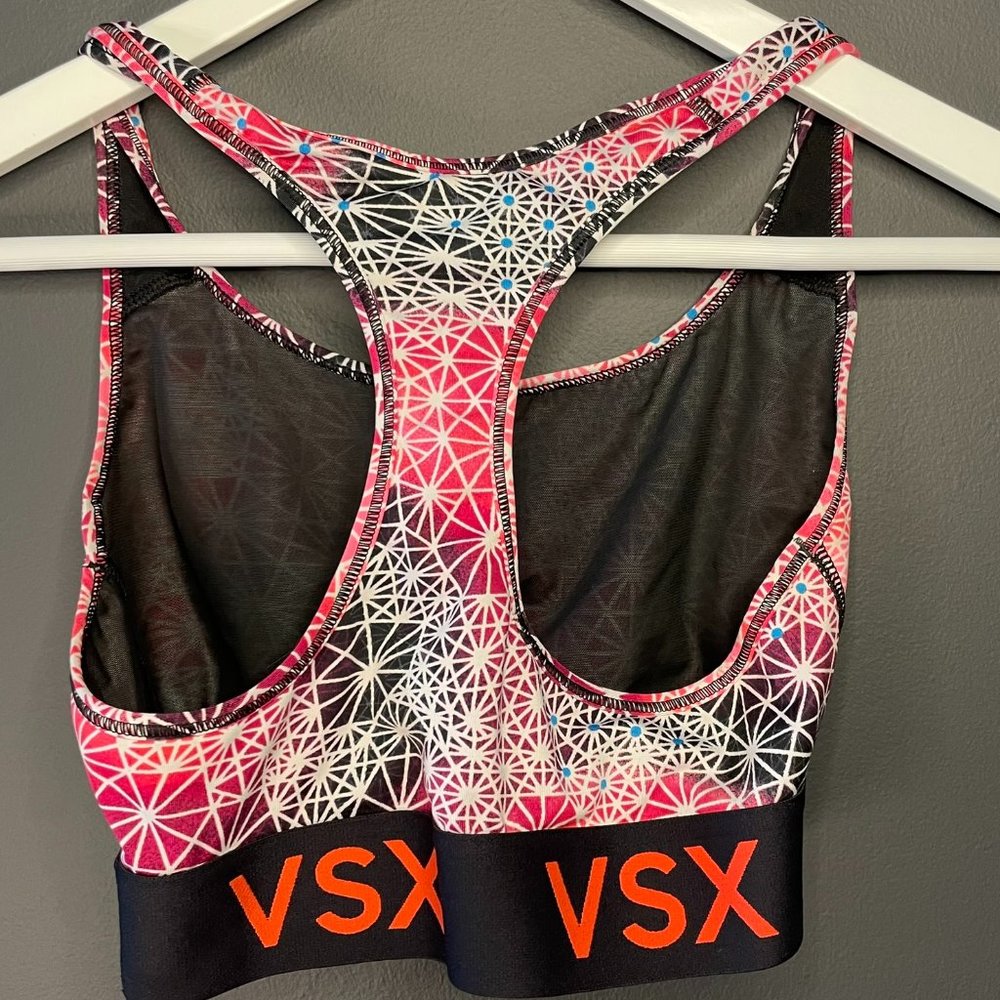 2 Victoria’s Secret VSX Low Impact Multi Patterned Sports Bra - Picture 3 of 7